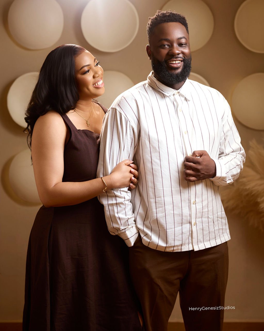 Kwabena and Kristine, a tender moment