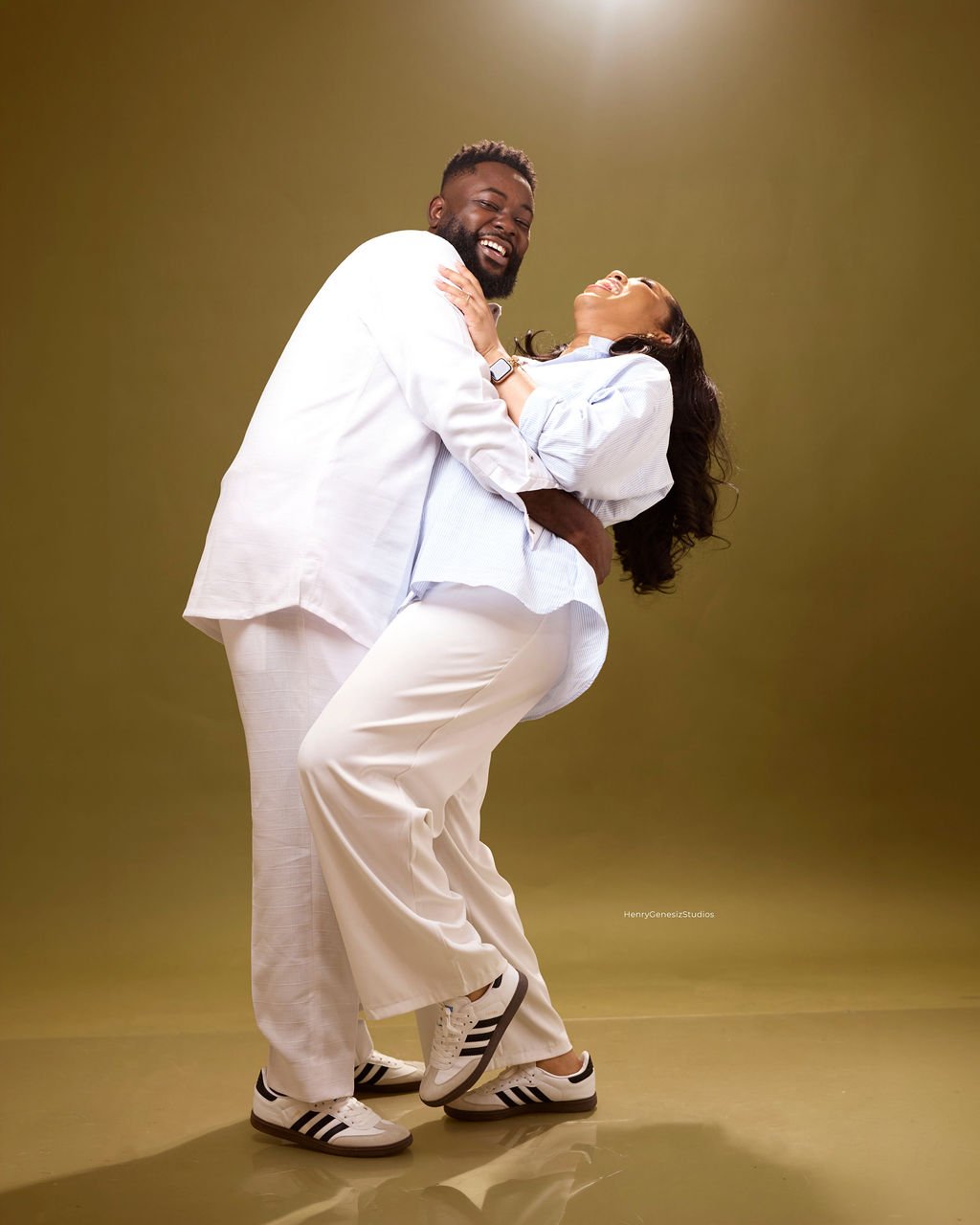 Kwabena and Kristine, close and happy